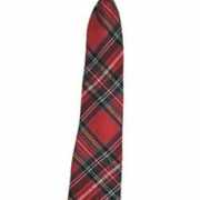 Rode geruite stropdas