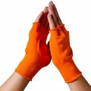 Oranje herriemaker handschoenen