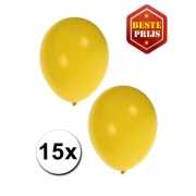 Ballonnen geel 15 stuks