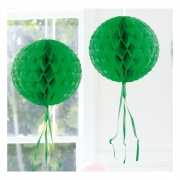 Decoratie bollen donker groen 30 cm