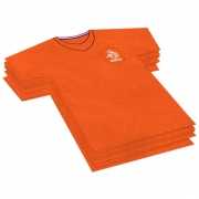 Oranje voetbal shirt servetjes 20 stuks