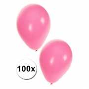 Lichtroze feest ballonnen 100st