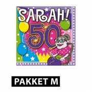 50 jaar Sarah feestpakket met versiering