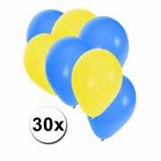 Ballonnnen pakket geel en blauw