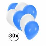 Witte en blauwe ballonnetjes