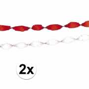 4x crepe slingers wit rood