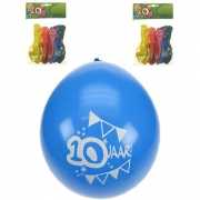 10 jaar ballonnen verjaardag 8 st.