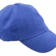 Baseballcaps in kobalt blauwe kleur