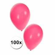 100 Roze feest ballonnen