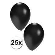25x zwarte party ballonnen