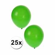 Groene feestballonnen 25 stuks