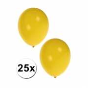 25x gele party ballonnen