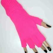 Roze handschoenen zonder vingers