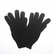 Gebreide winter handschoenen zwart