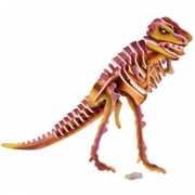 Houten Tyrannosaurus dino puzzel in 3d