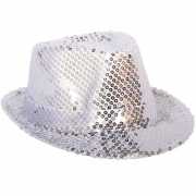 Zilveren hoed met pailletten