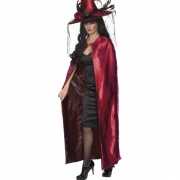 Reversible heksen cape rood