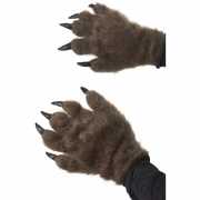 Bruine weerwolf handschoenen