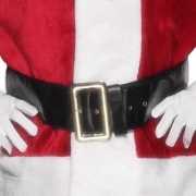 Zwarte kerstman riem 145 cm