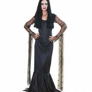 Zwarte Morticia jurk dames