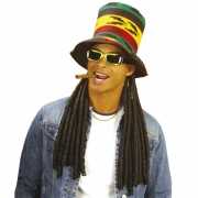 Reggae hoed met dreadlocks