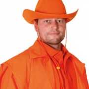 Fel oranje cowboy hoed