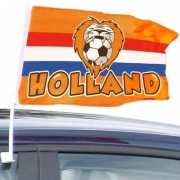 Oranje supporters autovlag Holland