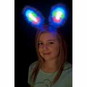 Blauwe bunny oren met licht