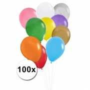 100 ballonnen in allerlei kleuren