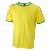 Heren t shirt in Brazilie kleuren