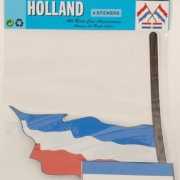 Vier Nederlandse vlag stickers