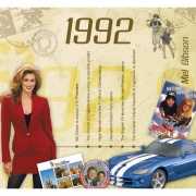 Verjaardag CD kaart met jaartal 1992