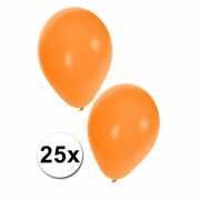 25 stuks oranje feestballonnen