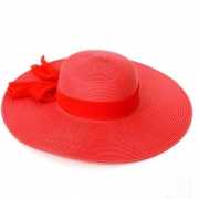 Rode hoed voor dames