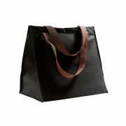 Zwarte shopping bag 34 cm