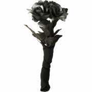 Gothic bloemen boeket zwart