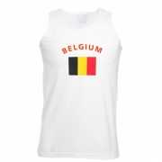 Mouwloos t shirt met Belgische vlag