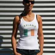 Ierse vlag tanktop / t shirt voor dames