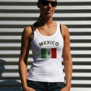 Mexicaanse vlag tanktop/ t shirt voor dames