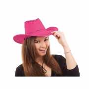 Roze cowboy hoeden