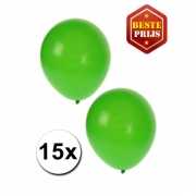 Ballonnen groen 15 stuks