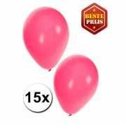 Ballonnen roze 15 stuks