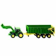 Groene John Deere speelgoed tractor