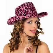 Luipaard hoeden roze