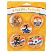 Set van 5 Holland buttons