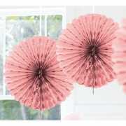 Honeycomb waaiers roze 45 cm