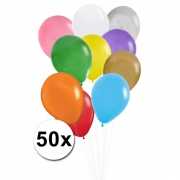 50 stuks ballonnen in verschillende kleuren