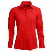 Rood dames overhemd