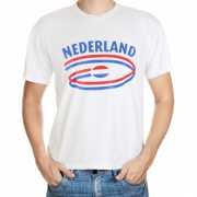 Nederland t shirt met vlaggen print