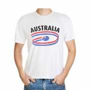 Australie t shirt met vlaggen print